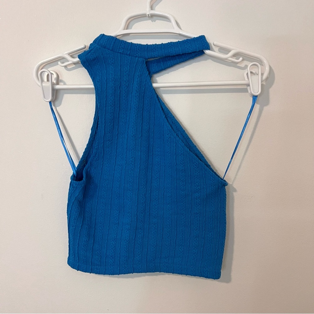 ZARA Cut Out Cable Knit Top